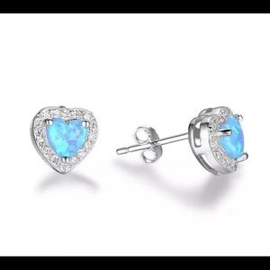 Fire opal earrings